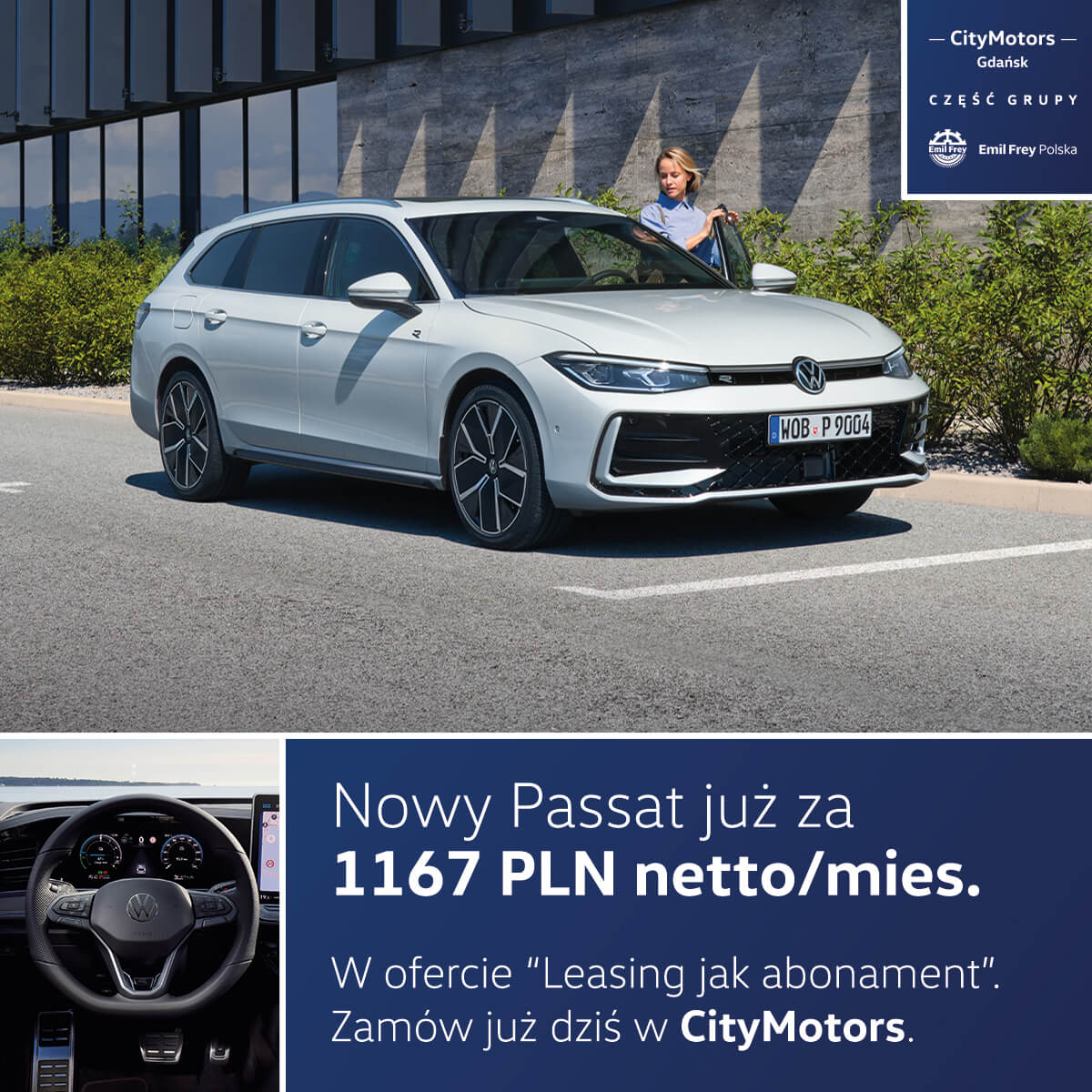 Nowy Passat za 1167 PLN netto/mies.