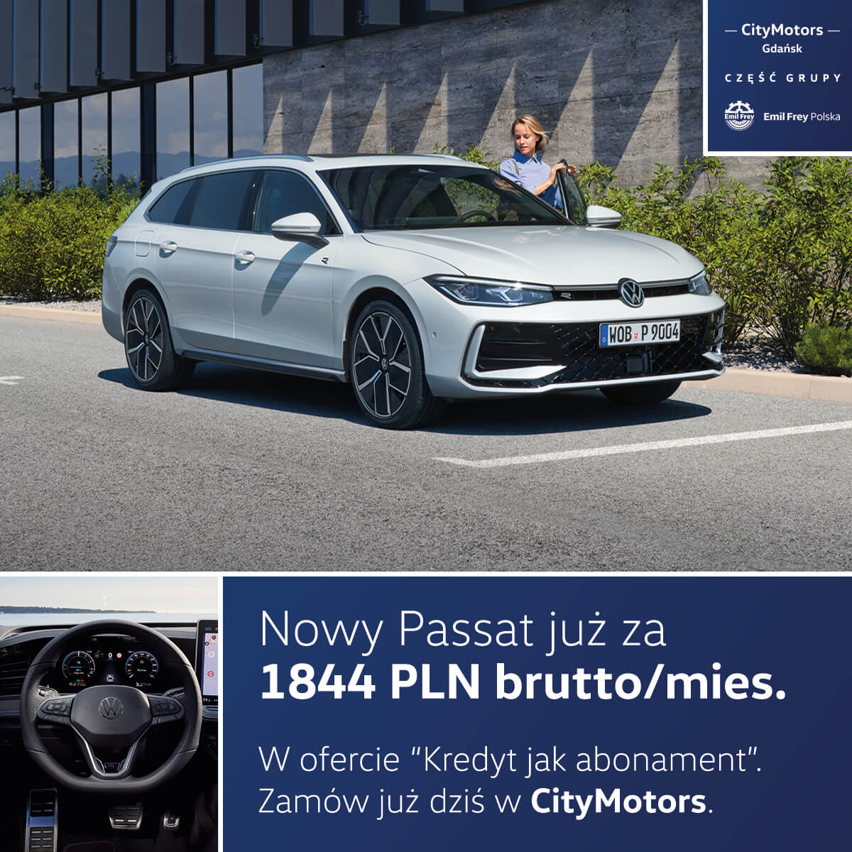 Nowy Passat za 1844 PLN brutto/mies.