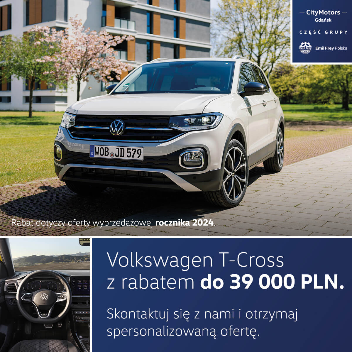 Volkswagen T-Cross z rabatem do 39 000 PLN