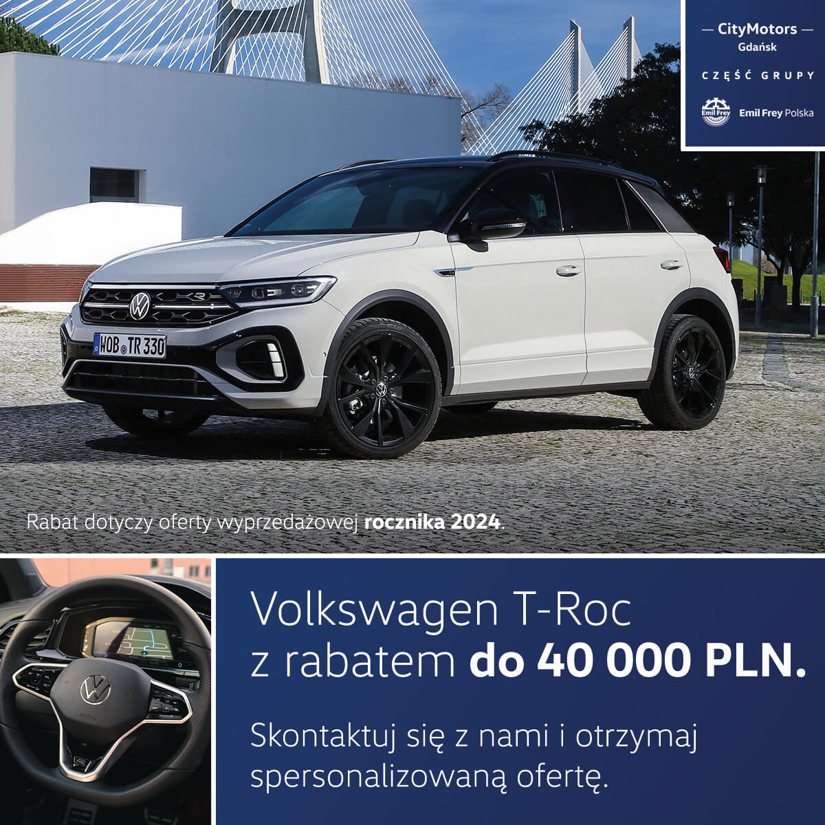 Volkswagen T-Roc z rabatem do 40 000 PLN