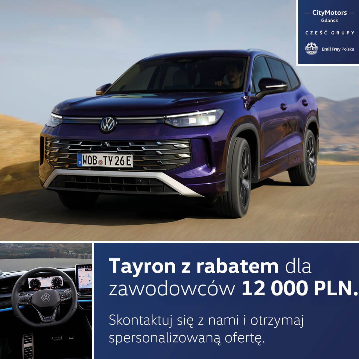 Tayron z rabatem 12 000 PLN dla zawodowców