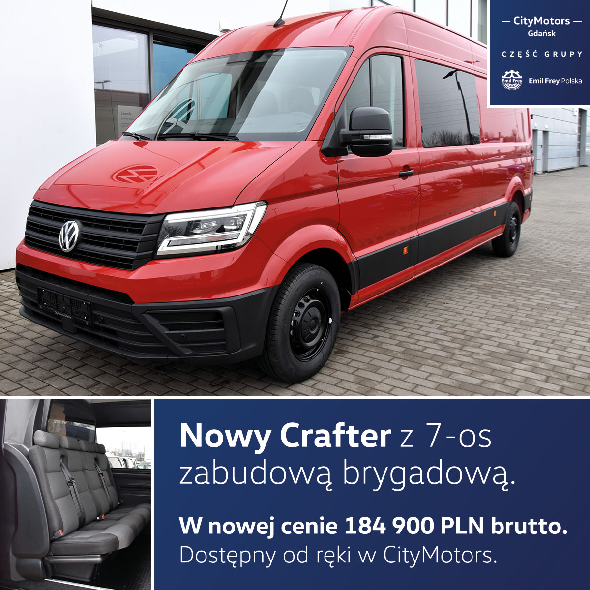 Crafter z zabudową 7-os