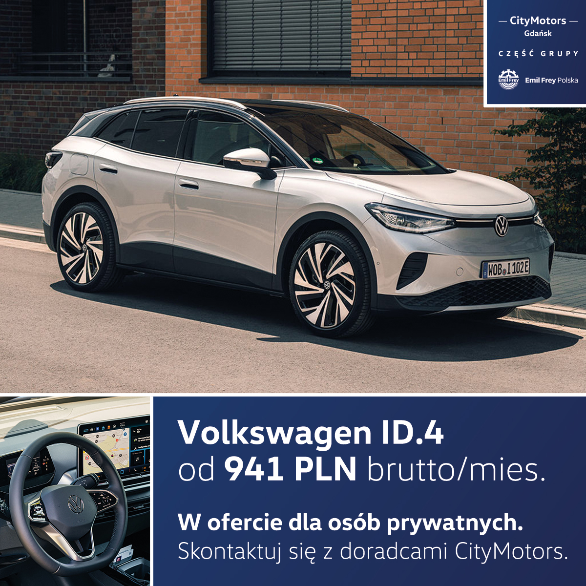 Volkswagen ID.4 od 941 PLN brutto/mies.