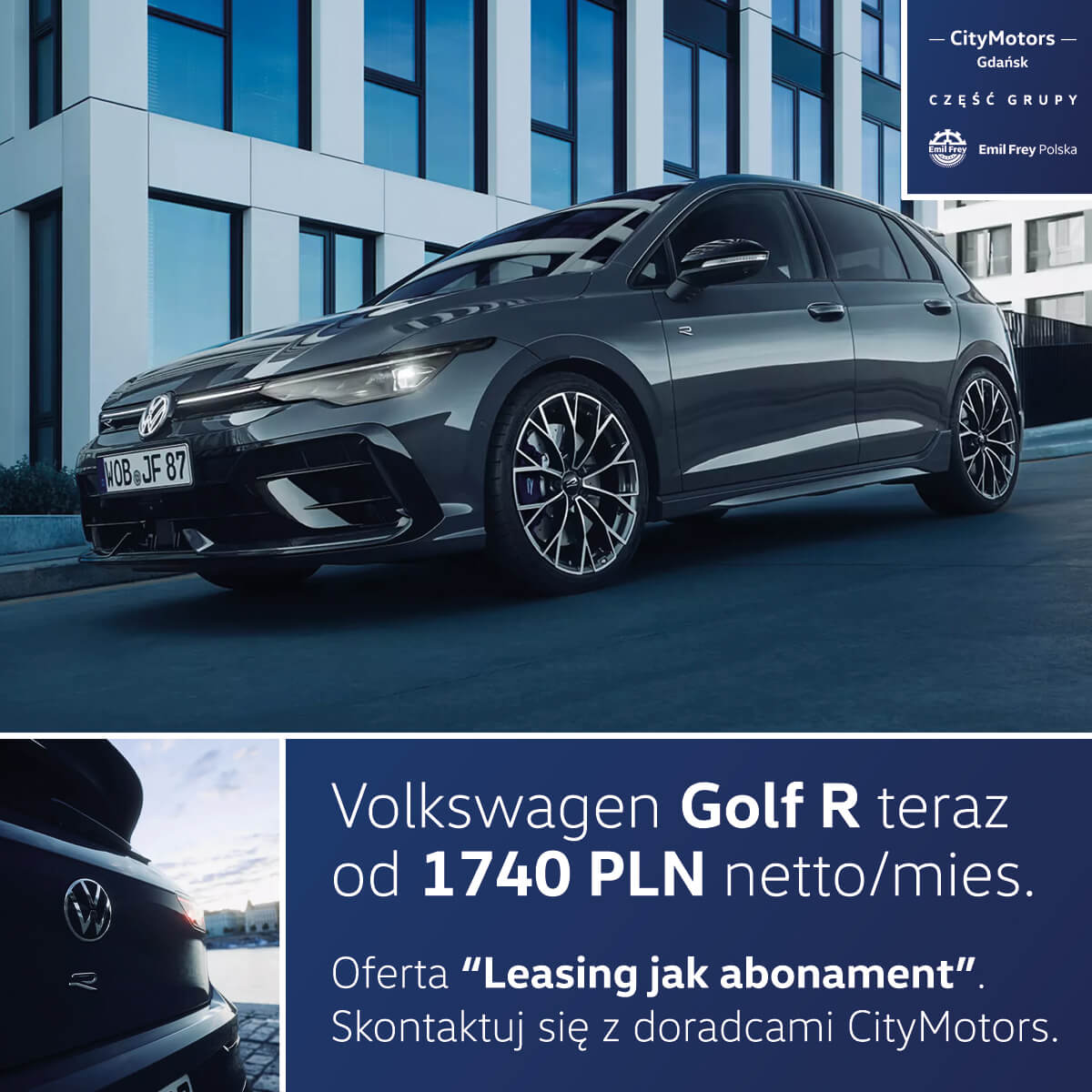Volkswagen Golf R od 1740 PLN netto/mies.