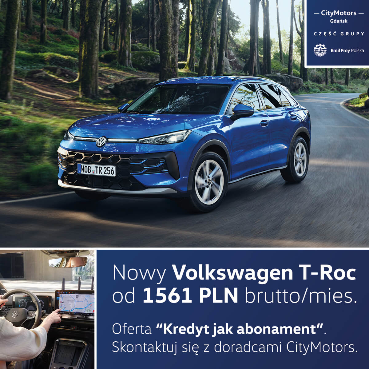 Volkswagen T-Roc od 1561 PLN brutto/mies.