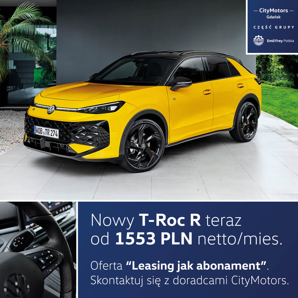 Volkswagen T-Roc R od 1553 PLN netto/mies.