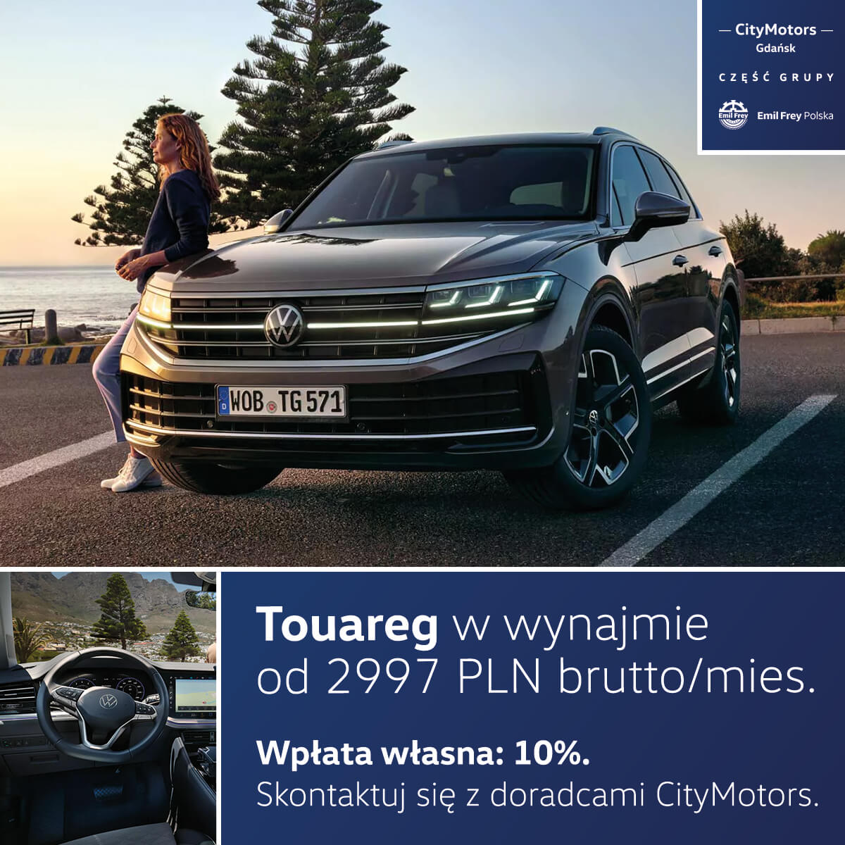 Volkswagen Touareg od 2997 PLN brutto/mies.